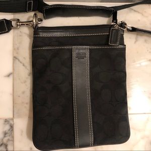 Coach Black Crossbody Bag - Classic Monogram Print